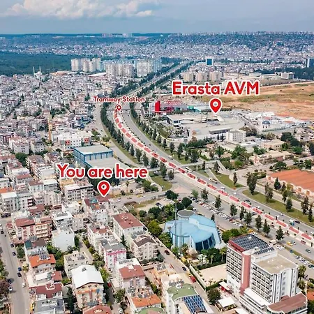 Apartmán Erasta Avm 2dk Konyaalti Plaji 3km Genis Daire'16' *